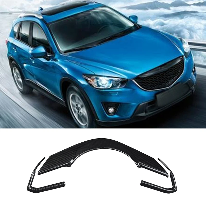 

Car ABS Interior Steering Wheel Button Cover Inner Trims for Mazda CX5 2018 Sequin Decorate Car-Styling