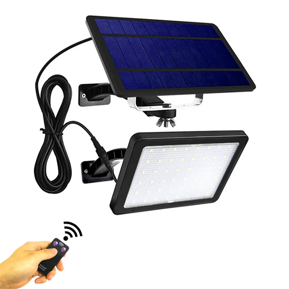 Уличный настенный светильник на солнечной батарее 48 светодиодов