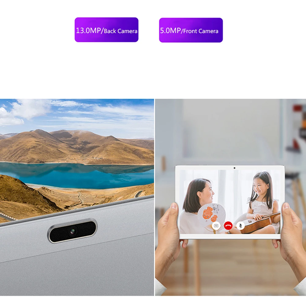 Global Version Android 8.0 OS 10 inch Tablet PC 4G-LTE Deca Core 64GB ROM 13.0/5.0MP 1920x1200 IPS GPS Tablets 10 10.1