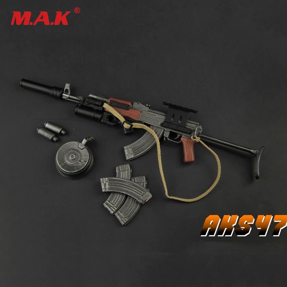 Масштаб 1:6 игрушечный пластиковый пистолет модель AKS47 аксессуары для оружия