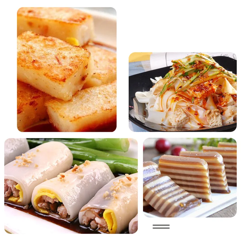 

Newly Stainless Steel Pan Cold Noodle Making Tools Steamed Rice Tray Cake Dish for Home Kitchen FIF66