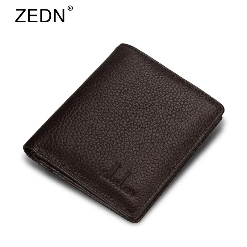 Тонкий мужской кошелек из воловьей кожи роскошные кошельки с карманом для монет
