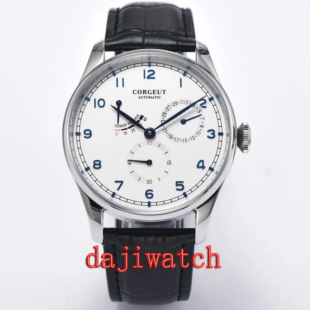 Corgeut часы 42 мм автоматическая обмотка мужские чайки механические Автоматическая