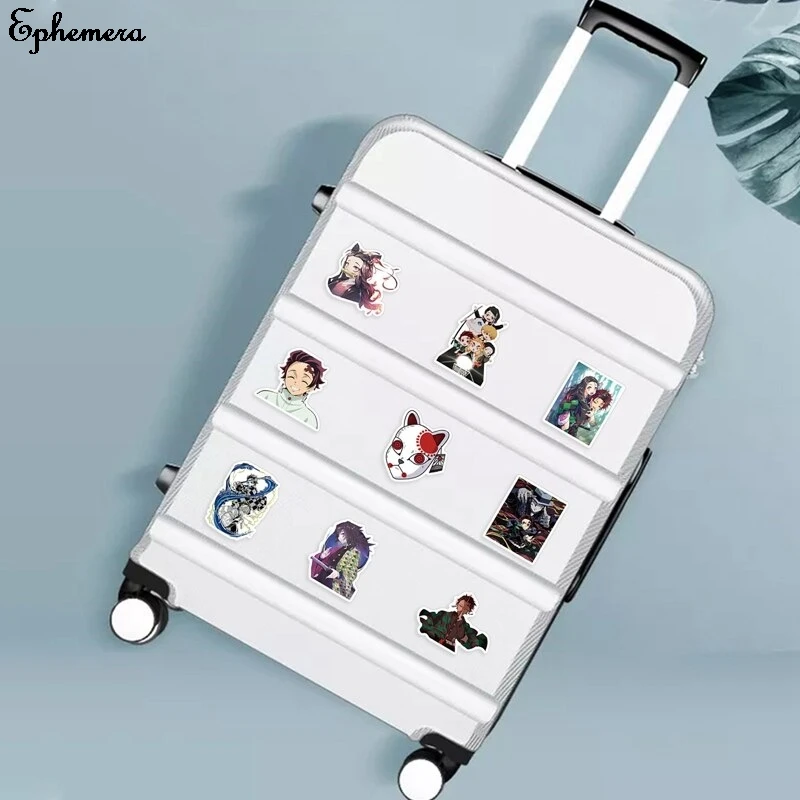 

100PCS Japan Anime Kimetsu No Yaiba Mugen Train Stickers For Car Laptop Guitar Skateboard Demon Blade Slayer Graffiti Stickers