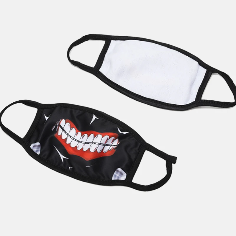 1 шт. хлопковая Пылезащитная маска на лицо с застежкой-молнией аниме Kpop модная