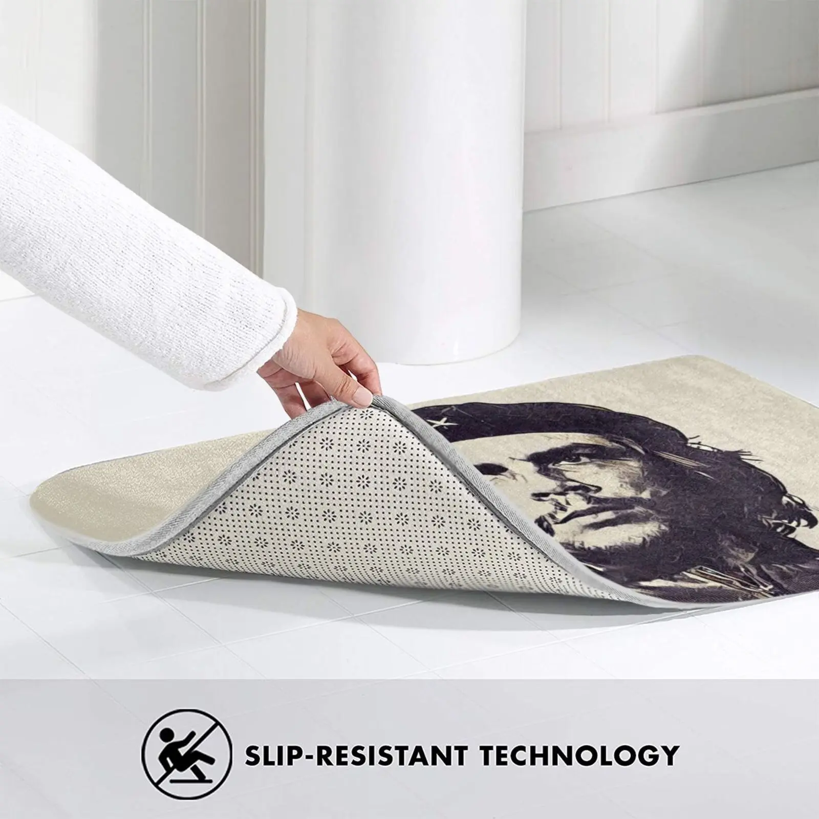 

Che Guevara As El Comandante Of Cuba Carpet Mat Rug Cushion Soft Che Che Guevara Revolution Communism Cuba Communist