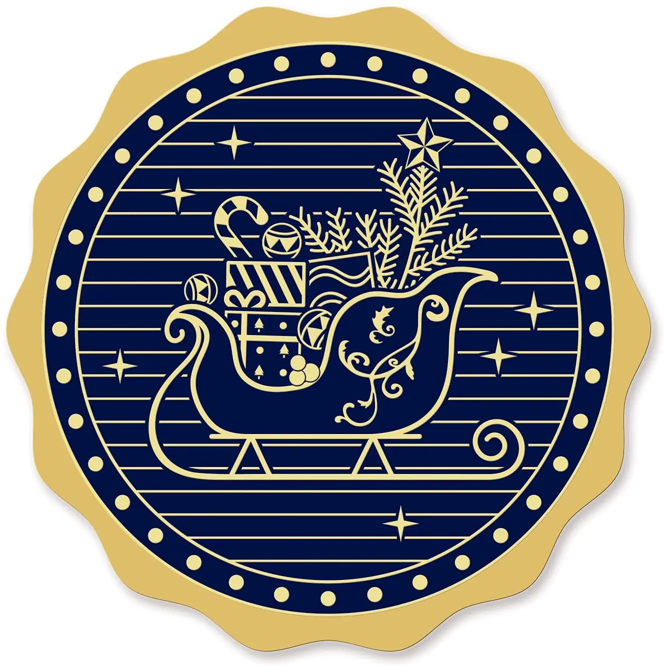 

100 шт. 50 мм золотые фольгированные сертификаты уплотнения 2 дюйма круглые самоклеящиеся тисненые наклейки для приглашений на Рождество Выпу...