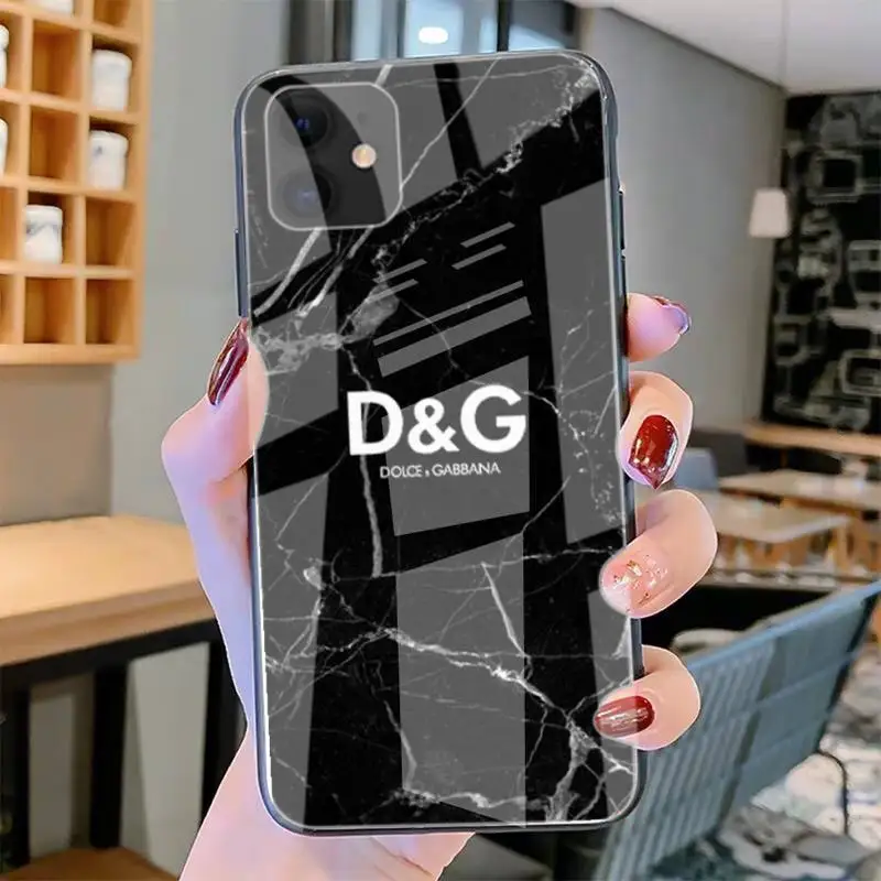 

Fashion Brand Cover Case For D G Phone Case Tempered Glass For Iphone6plus 6S 7 7plus 8 X XS XSmax XR 11 12 Pro Max 12mini