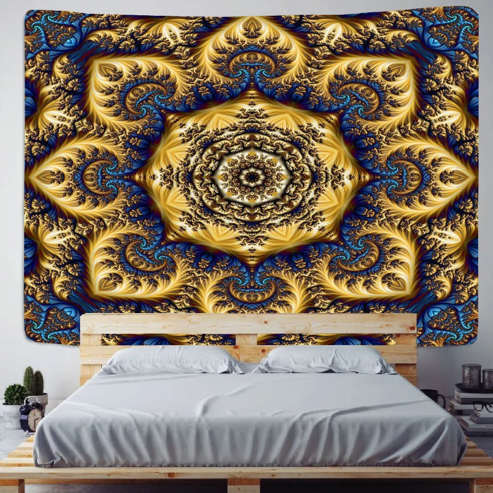 Гобелен Simsant викинги Ворон тайна медитация викингов Психоделическое колдовство