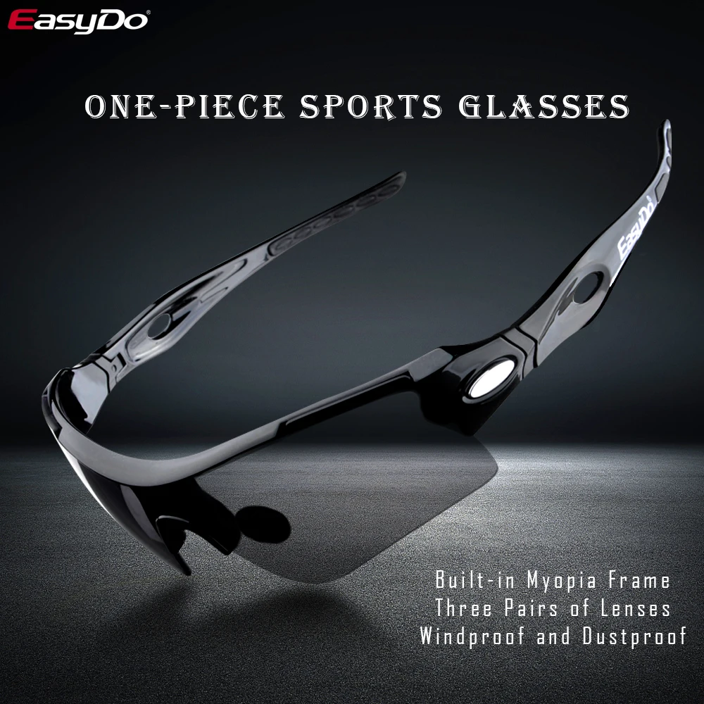 Мужские женские и мужские спортивные велосипедные очки Easydo солнцезащитные для