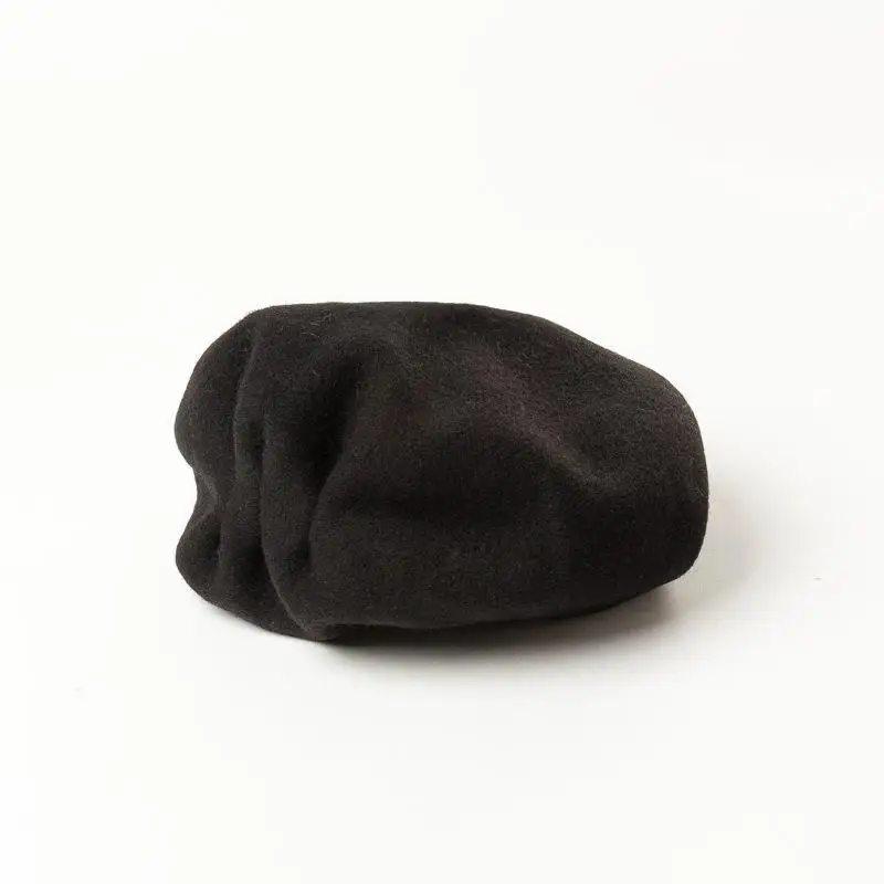 

COKK 2020 New Autumn Winter Wool Beret Hats For Women With Sweatband Painter Hat Female Casual Pleated Shape Felt Hats Gorras