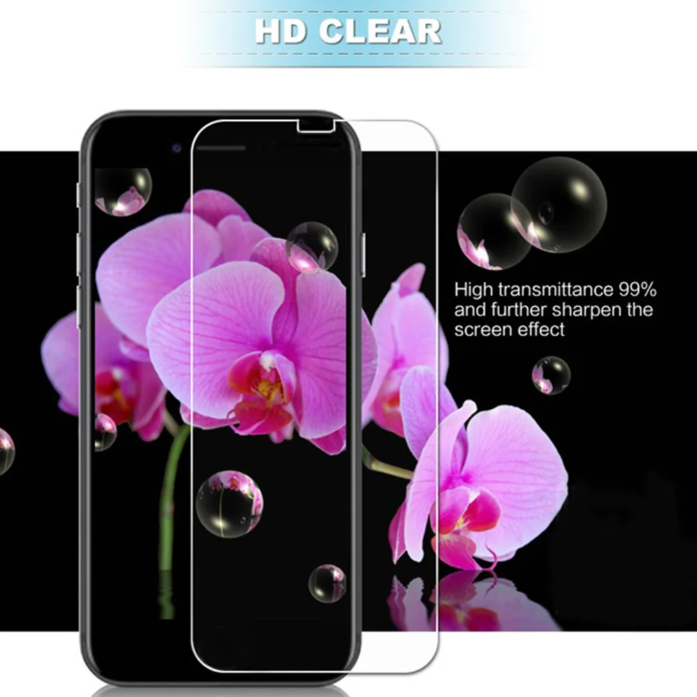 Защитное стекло закаленное для iPhone 5 5S 5C 6 6S 7 8 Plus X 10 SE XR Xs Max | Мобильные телефоны и