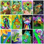 Алмазная живопись с лягушкой, Набор для вышивки крестиком, 5D алмазная вышивка, животные, мозаика, картина стразы, подарок ручной работы