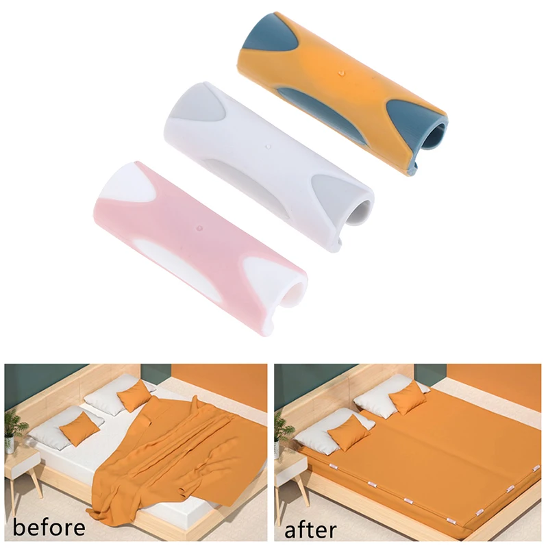 

6pcs BedSheet Clips Rubber Slip-Resistant Clamp Quilt Bed Cover Grippers Fasteners Mattress Holder For Sheets Home Clothes Peg