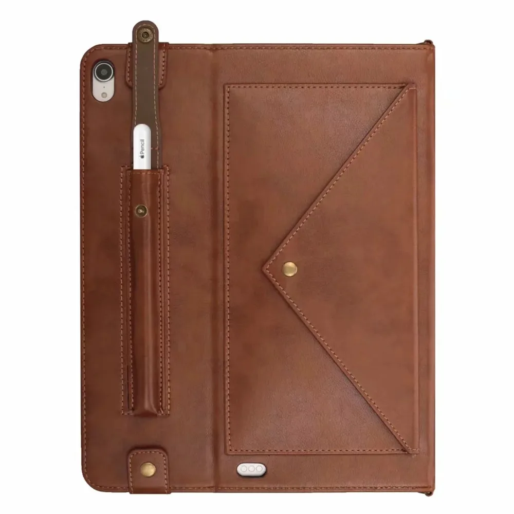 Coffee color Чехол для нового iPad Pro 11 чехол из искусственной кожи bao для iPad Pro 11 чехол Funda ремешок на плечо с держателем карандаша+ пленка - Цвет: Coffee color
