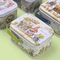 easter theme decorative tinplate box gift packing case candy tinplate case easter day accessories candy boxes