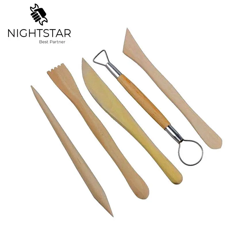 5 шт. двухсторонняя Керамика Глина Воск Моделирование Скульптура Резьба по