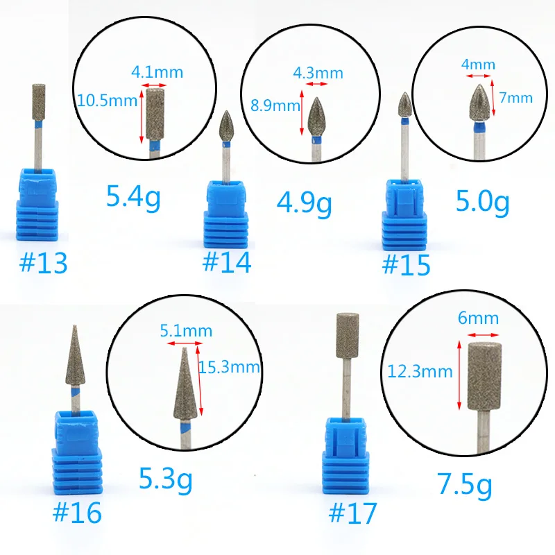 1 шт. Вольфрамовая стальная Шлифовальная головка для ногтей разные типы фреза