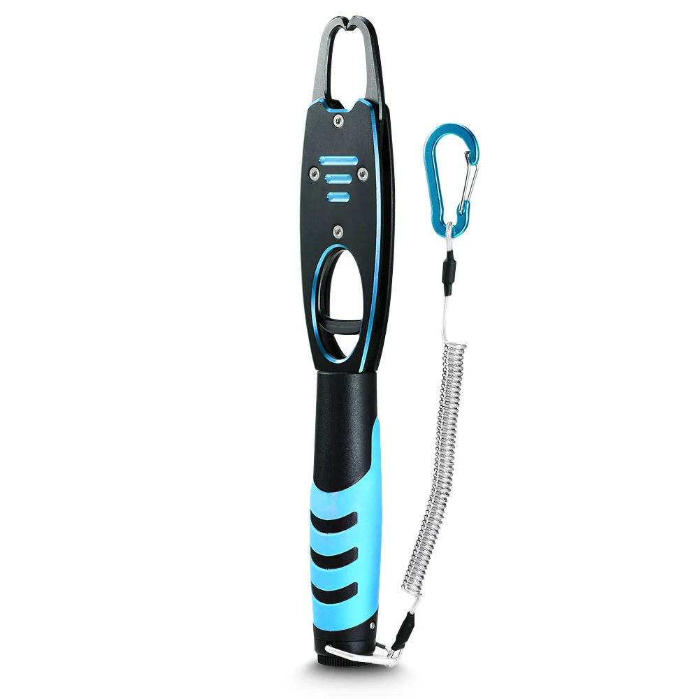 Fishing Grip Рыболовные плоскогубцы из алюминиевого сплава, рукоятка, разъемное кольцо, резак, рыболовный держатель, снасти с оболочкой и выдвижным тросом, комбинированные крючки для удаления - Цвет: Fishing Grip
