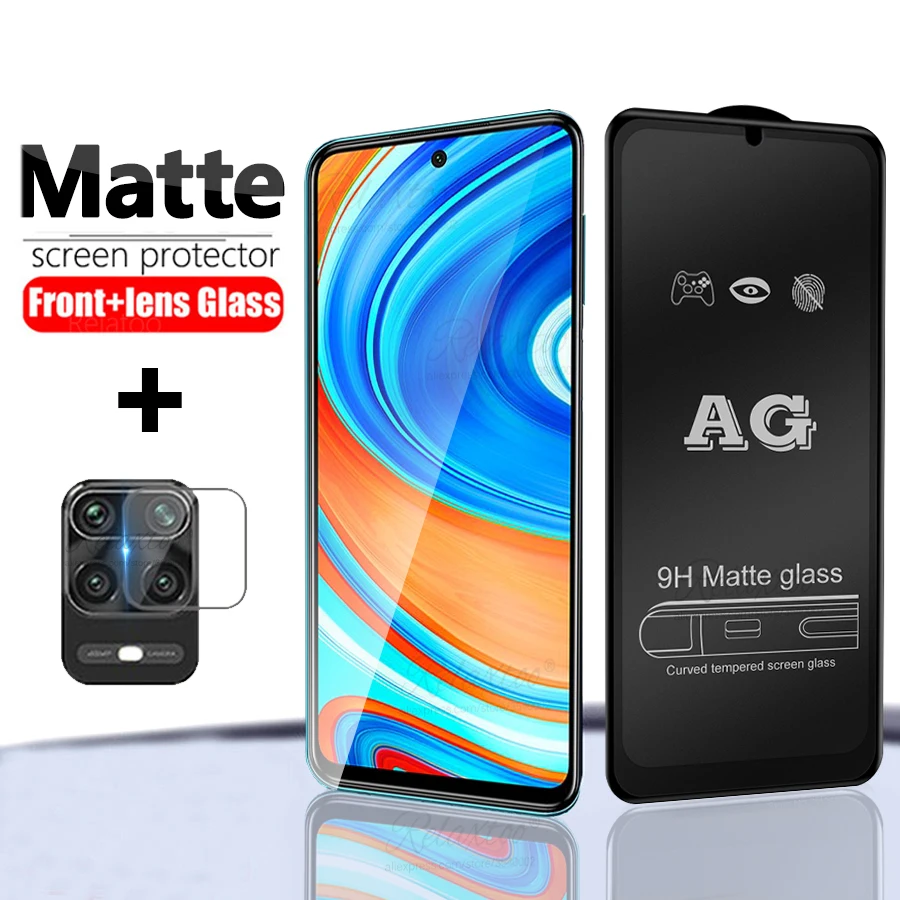 Закаленное стекло 9D для Xiaomi redmi note 9 pro max 9s матовая защитная пленка объектива