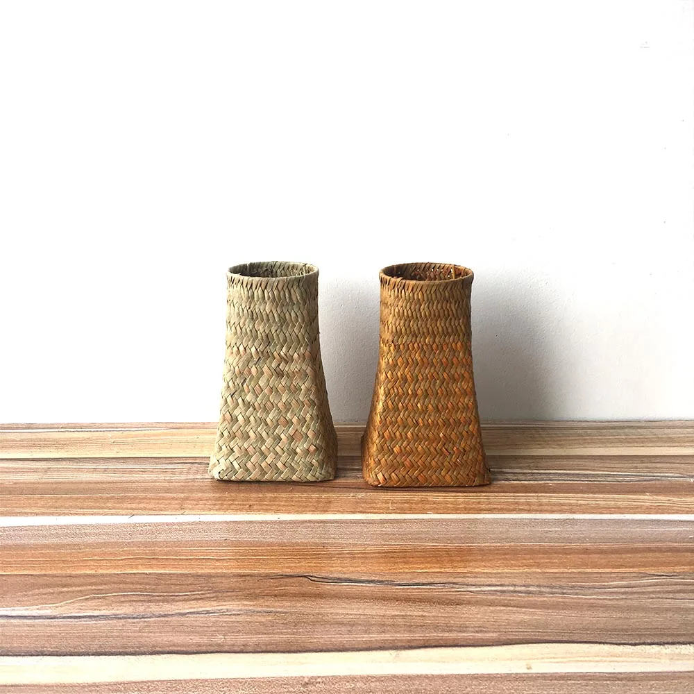 Плетеные корзины для морских водорослей Садовая ваза цветов плетеная корзина