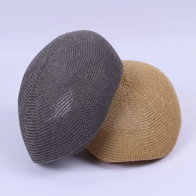 

Fshion Unisex Cap Breathable Mesh Peaked Hollow Out Beret Newsboy Golf Flat Peaked Hat Sun Cap Summer Hat