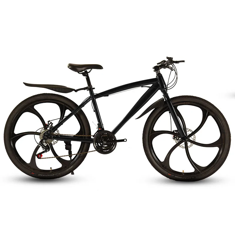 26-Inch Mountain Bicycle Speed Change Double Disc Brake Six-blade wheel Student Adult Shock Absorption Cross-Country Bike | Спорт и