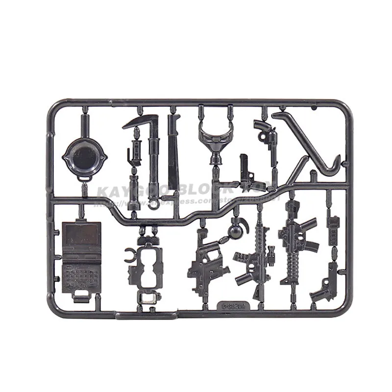 Городской полицейский военный спецназ строительные блоки фигурки пистолеты