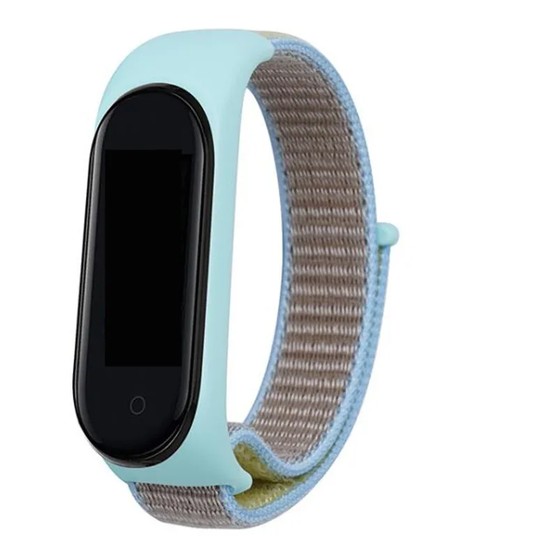 Нейлоновый универсальный ремешок для браслета Mi Band 3 4 5 сменный силиконовый на