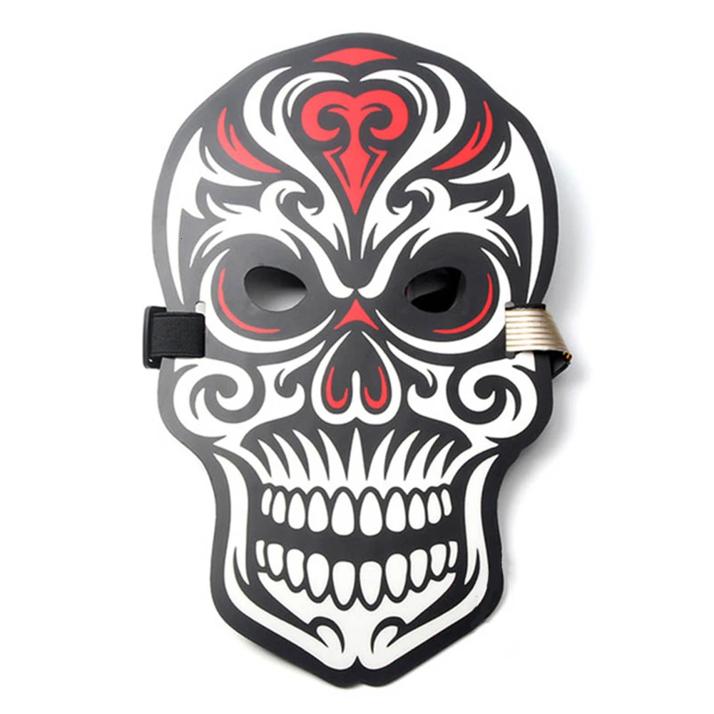 Новое поступление Хэллоуин маска светодиодный элемент с холодным светом EL