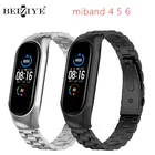 Браслет из нержавеющей стали для Xiaomi Mi Band 6, умный браслет со сменным ремешком для MIBand 6, 5, 4