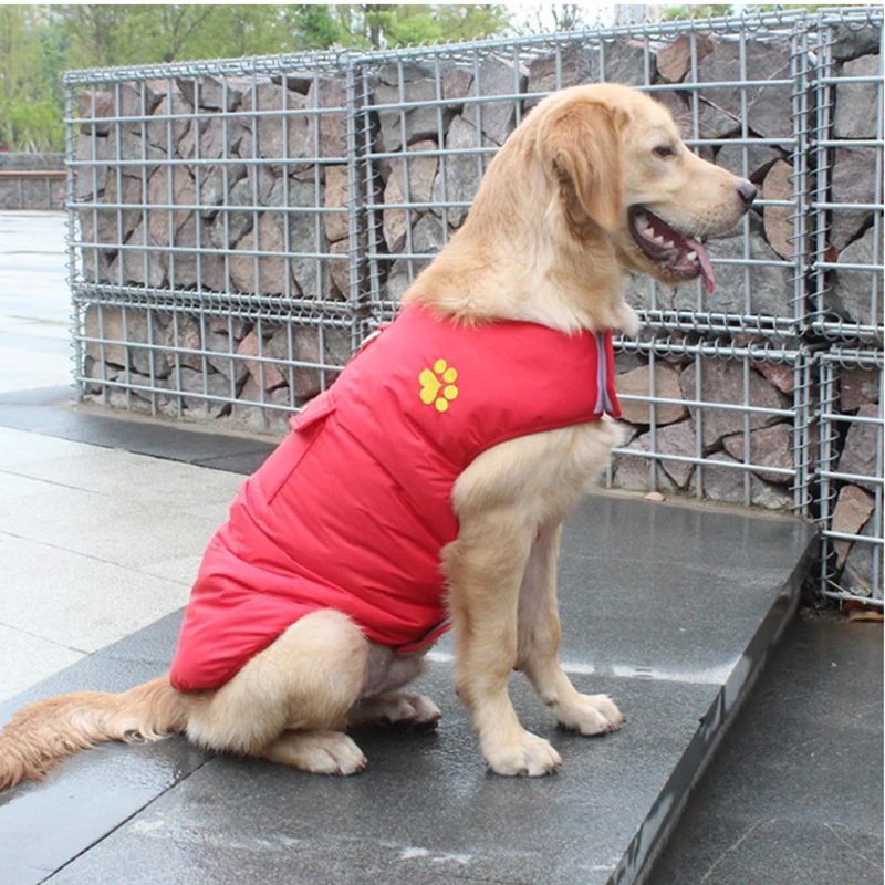 Зимняя одежда для домашних питомцев куртка маленьких средних и больших собак