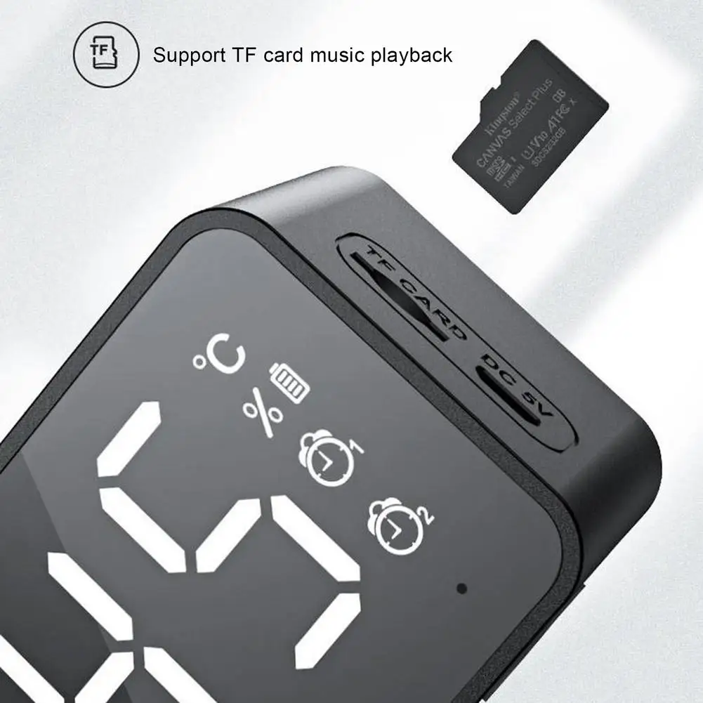 Мини-зеркальная Беспроводная Bluetooth-Колонка G50 с FM-радио портативная карта