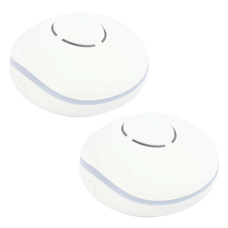 

2X Waterless Aroma Mini Diffuser Essential Oil Portable Nebulizer Aromatherapy Oil Diffusion For Home Power Mode White