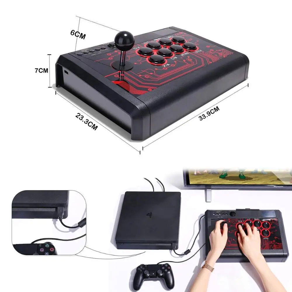 Аркадная Боевая палка боевой Джойстик для Sony Playstation 4 PS4/ Slim/ Pro/ PS3/XBOX ONE XBOX 360 PC Switch