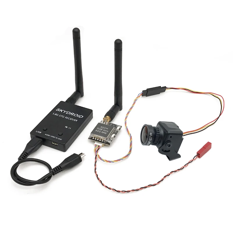 Простой в использовании 5 8G FPV UVC приемник видео Downlink OTG Android телефон + 600 мВт 40CH