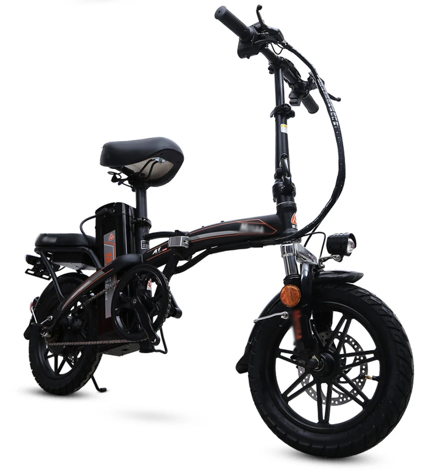Мини складной электрический велосипед 14 дюймов колесный гидромотор