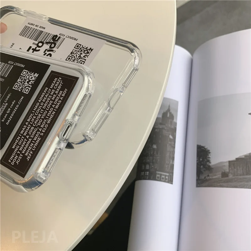 Симпатичные примечание этикетки мягкий прозрачный чехол для телефона с