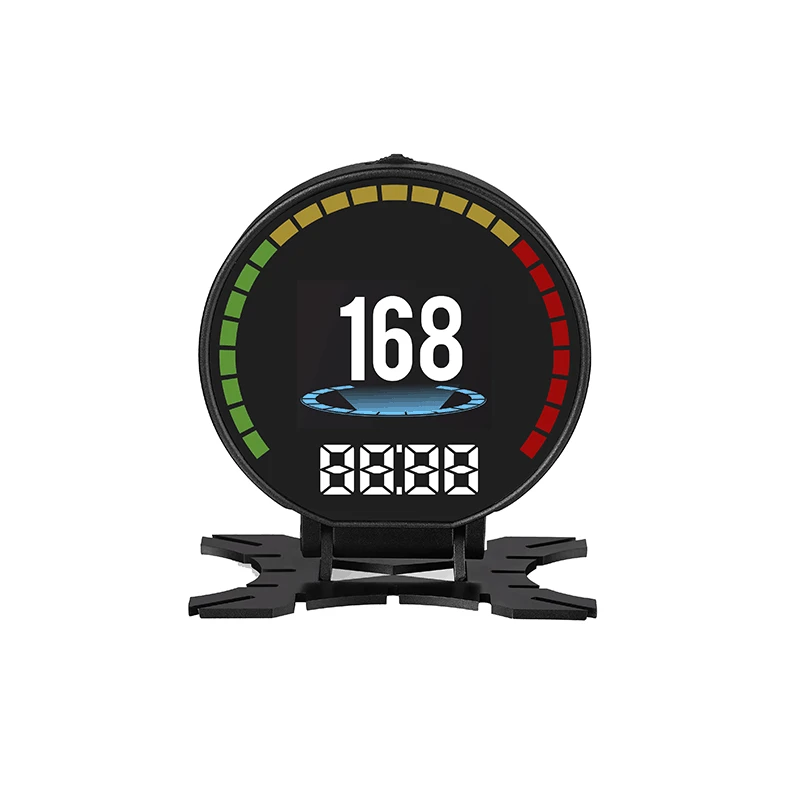 

2021 Hot HUD Car Smart Digital Multi-Function Alarm Meter Temperature Gauge Digital Voltage Speed Meter Alarm Clear Error Code