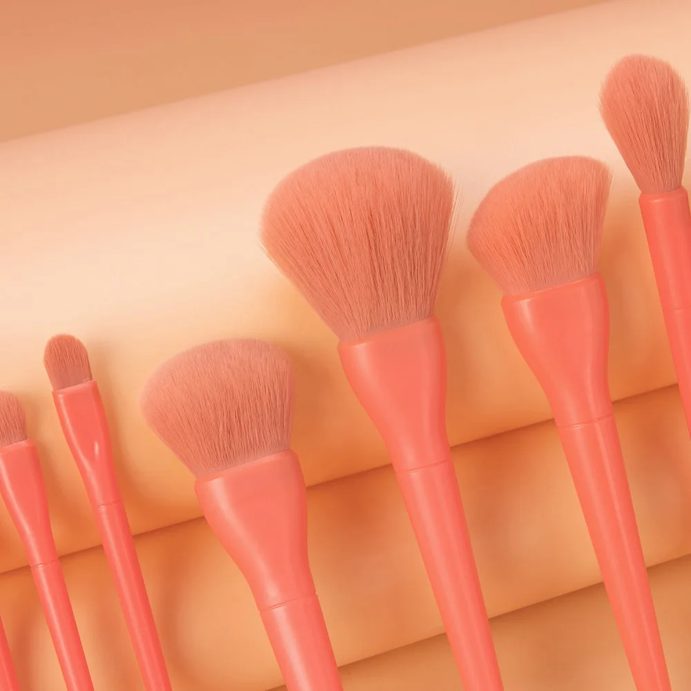

10 Pcs/set Makeup Brushes Set Tools Eye Shadow Blending Eyeliner Eyelash Eyebrow Brush Easy To Carry Soft Fiber Hair Beauty Tool