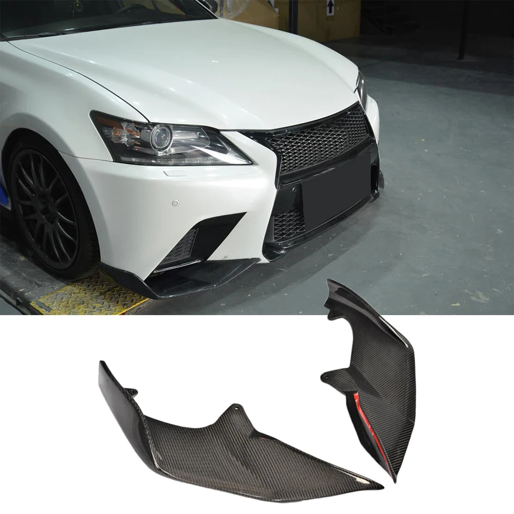Передний бампер из углеродного волокна, фартук для губ, сплиттер для Lexus F, спортивный бампер GS350 2012 2013
