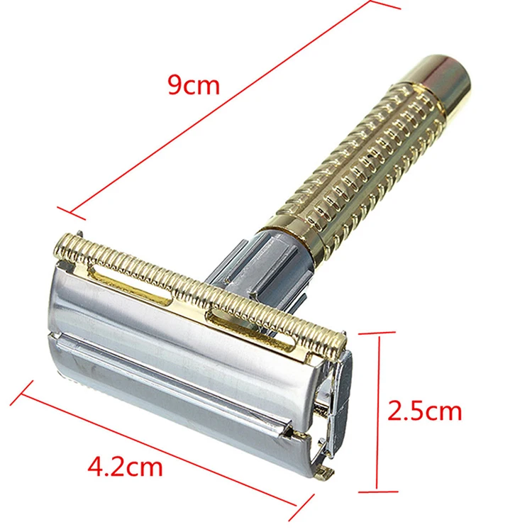 1pc Shaving Razor 2019 New Men's Safety Handheld Manual Blade Edge Men Blades Box Shaver+Double Machin F5J9 | Красота и здоровье