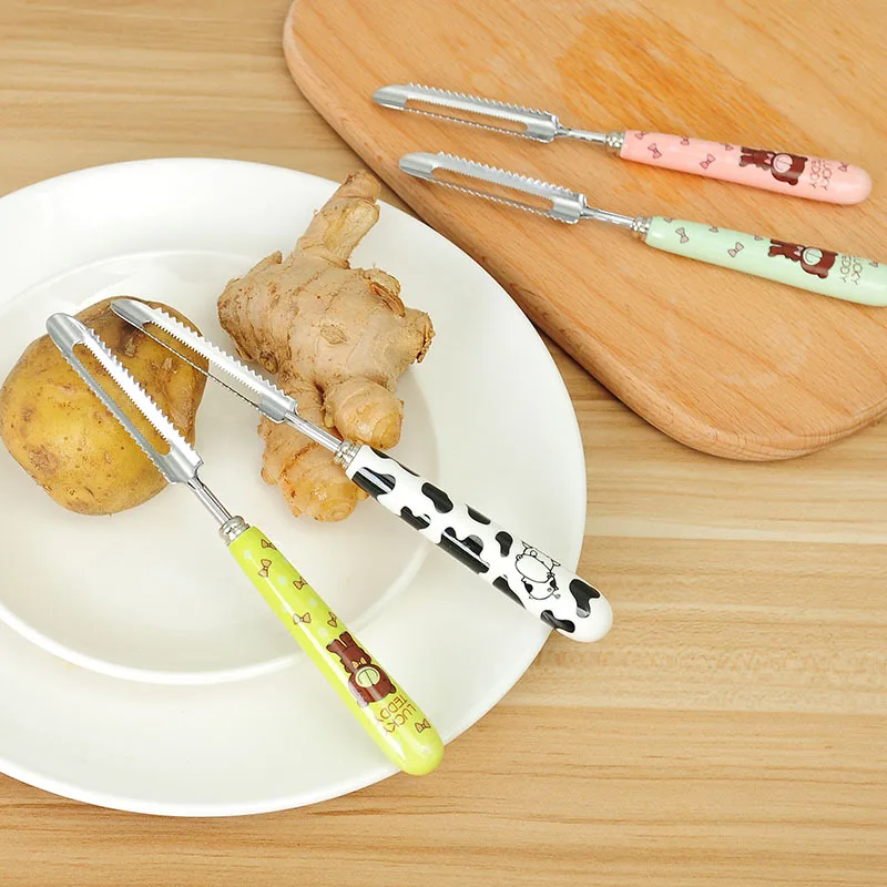 Очиститель фруктов и овощей мультяшный керамический нож для резки моркови