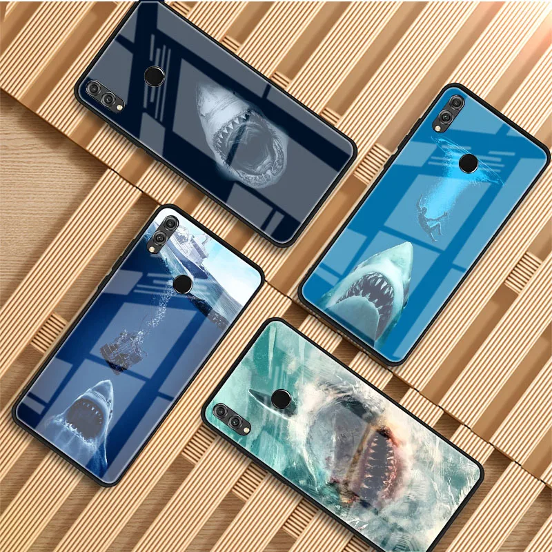 Чехол для телефона из закаленного стекла shark Huawei P20 P30 P40 Lite Pro Psmart Mate 20 30|Бамперы| |