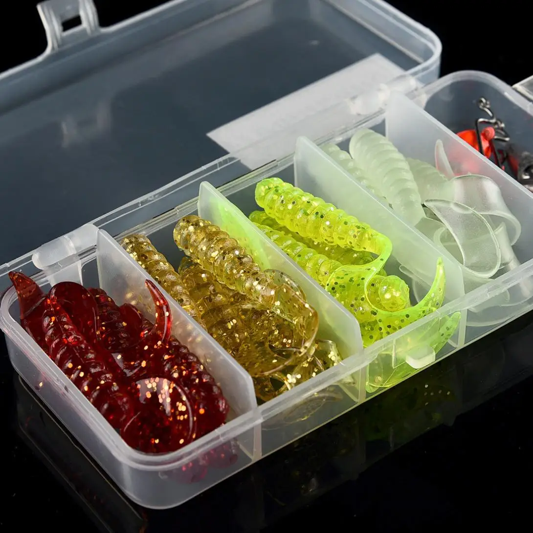 51 шт./лот 5 см Джеркбейт силиконовая приманка в виде рыбы лилихона Мягкая червя