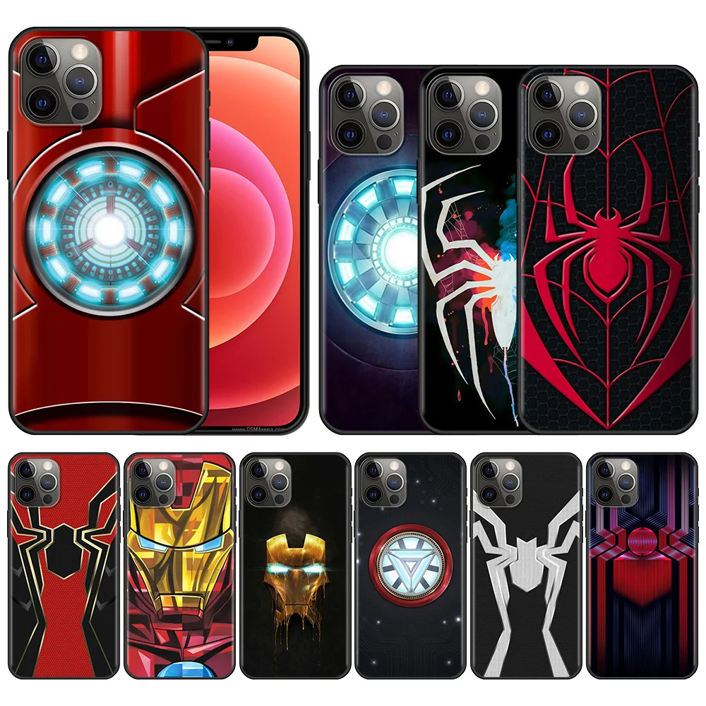 

Phone Case For Apple iPhone 11 12 13 Pro Max X XR XS 7 8 6 6s Plus 5S 5 SE 2020 Soft Case Marvel Spider Man Infinity War