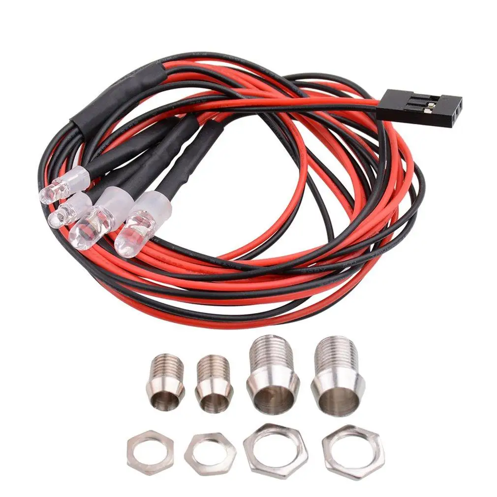 

RC Led Lights For RC Car Upgrade Modified Parts Accessories LED Car Light 4/6/8/12 Lights 5mm/3mm Lamp Beads for 1/10 RC Car