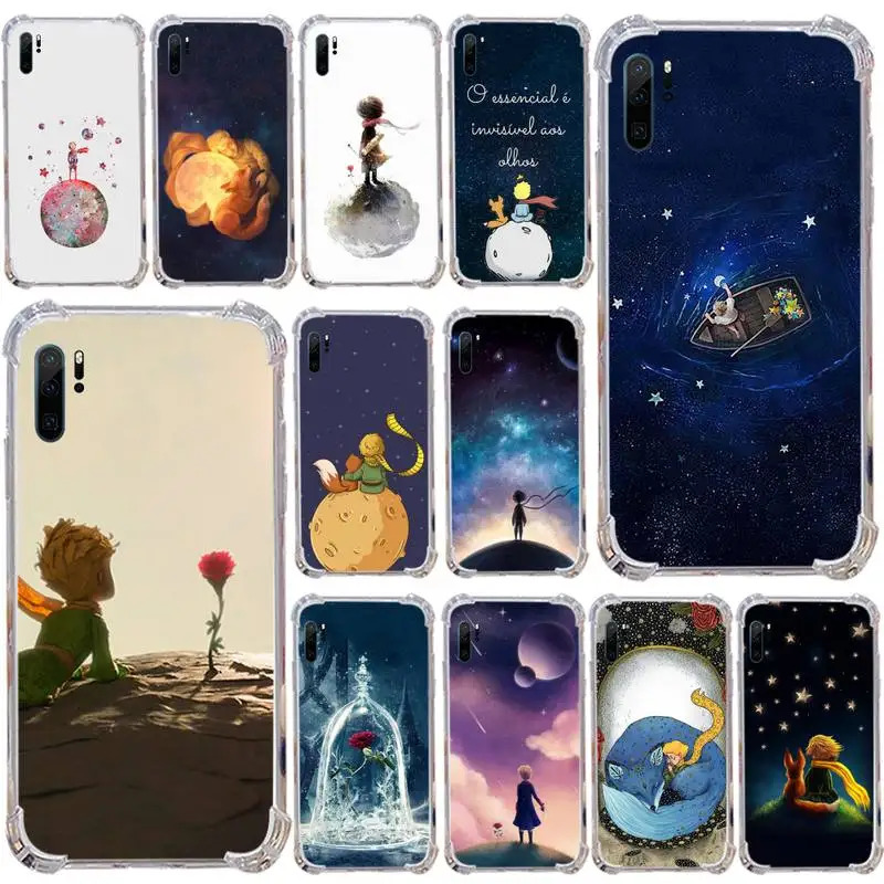 

The Little Prince cartoon Phone Case Transparent Samsung s9 s10 s20 Huawei honor P20 P30 P40 xiaomi note mi 8 9 pro lite plus