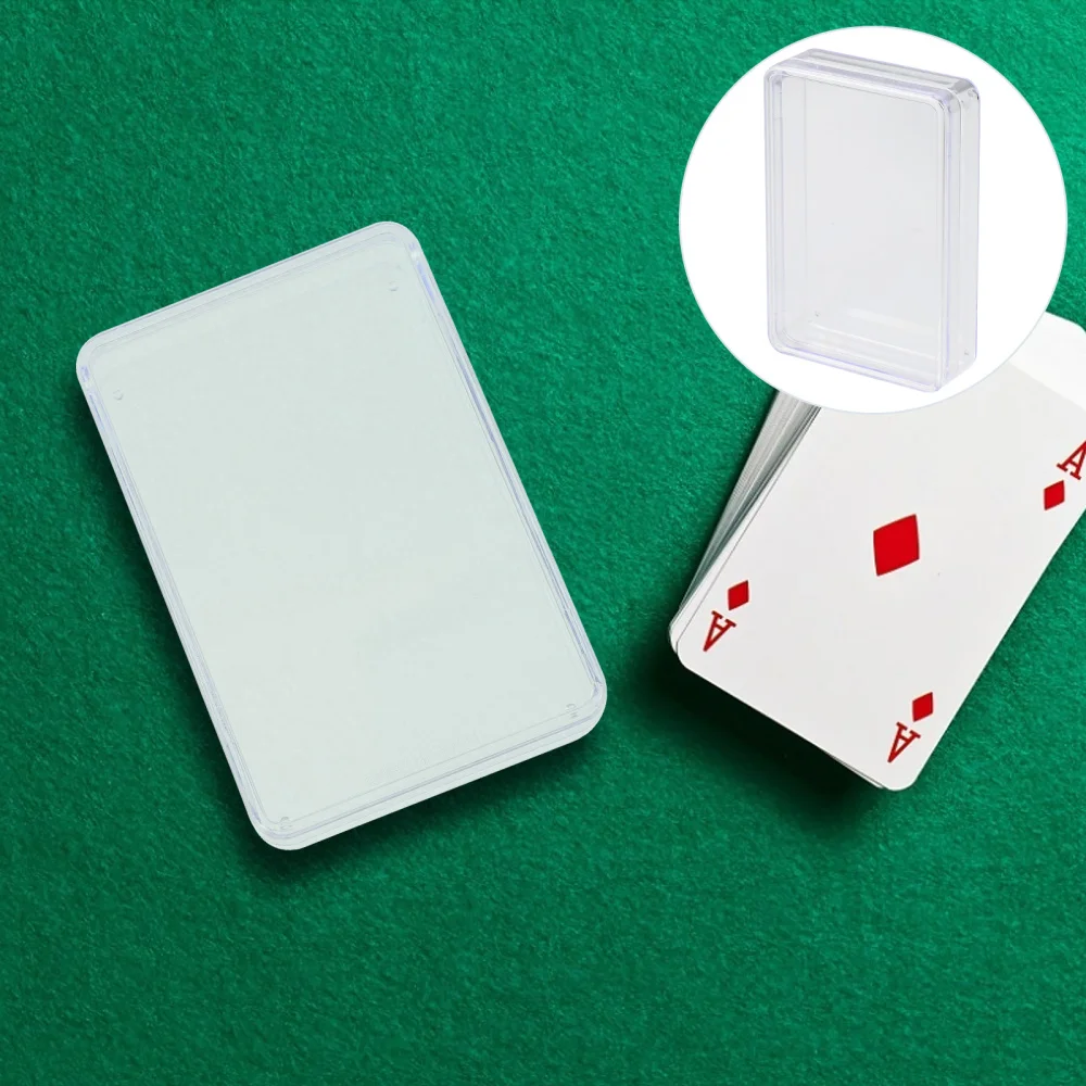 

12Pcs Poker Packaging Cases Transparent Poker Cards Boxes Storage Cases
