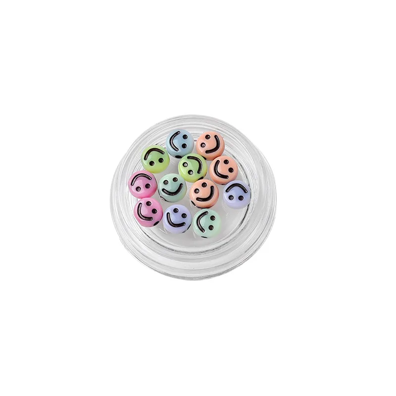 

8 Styles Nail Soft Pottery Jewelry Smile Face Sunflower Semicircle Yellow Smile Three-dimensional Relief DIY Nail Decoration